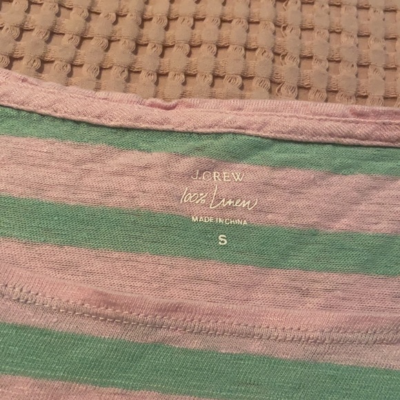 Linen J.Crew lightweight Cap Sleeved Shirt - Picture 3 of 5